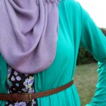 close up zeena tie shrug