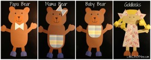 Goldilocks and the three bears craft
