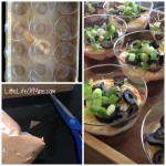 individual seven layer dip cup assembly