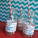 modern eid striped straws