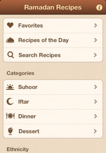 Ramadan recipes app