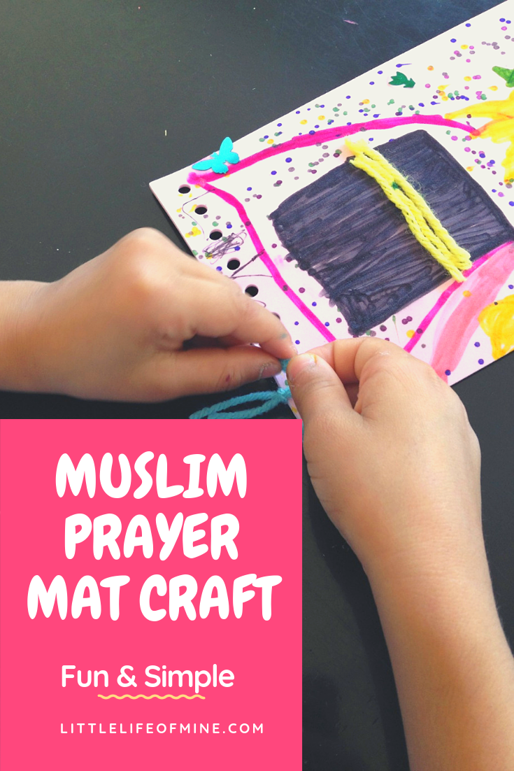 DIY Sewing Kit 2 PRAYING MUSLIM GIRLS Prayer Rugs Kit Girl Eid Gift Girls 35 pcs