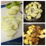 Apple Pie topping prep