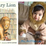 library lion character baby costume
