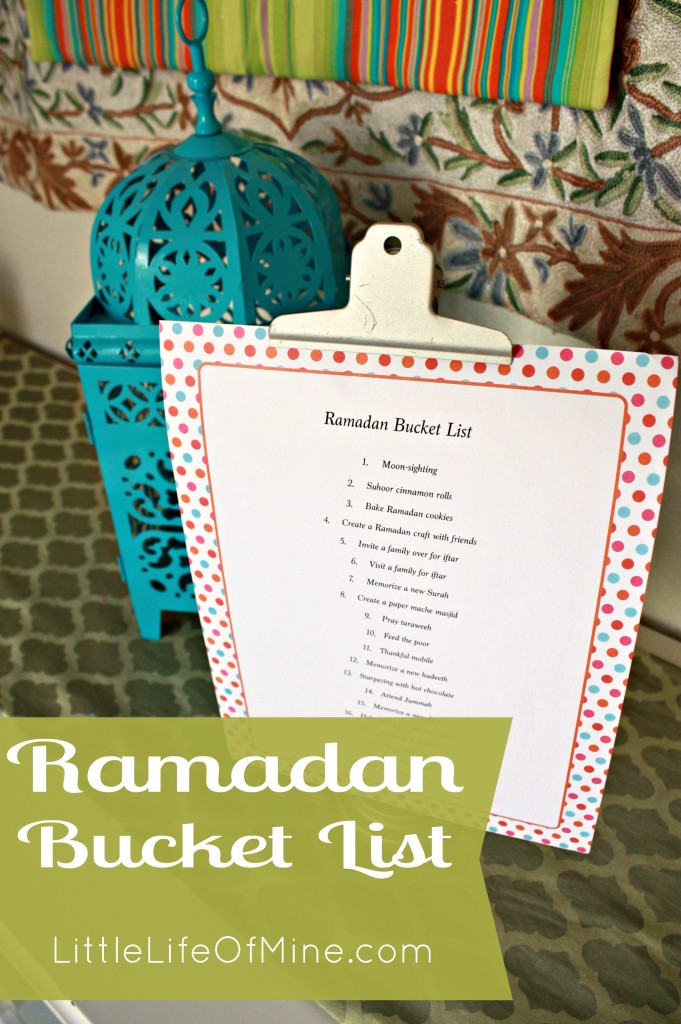 Ramadan Bucket List 2