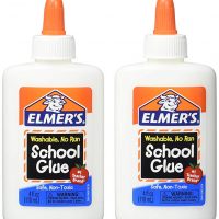 Elmers Washable No-Run School Glue, 4 oz, 1 Bottle (E304) - Pack of 2
